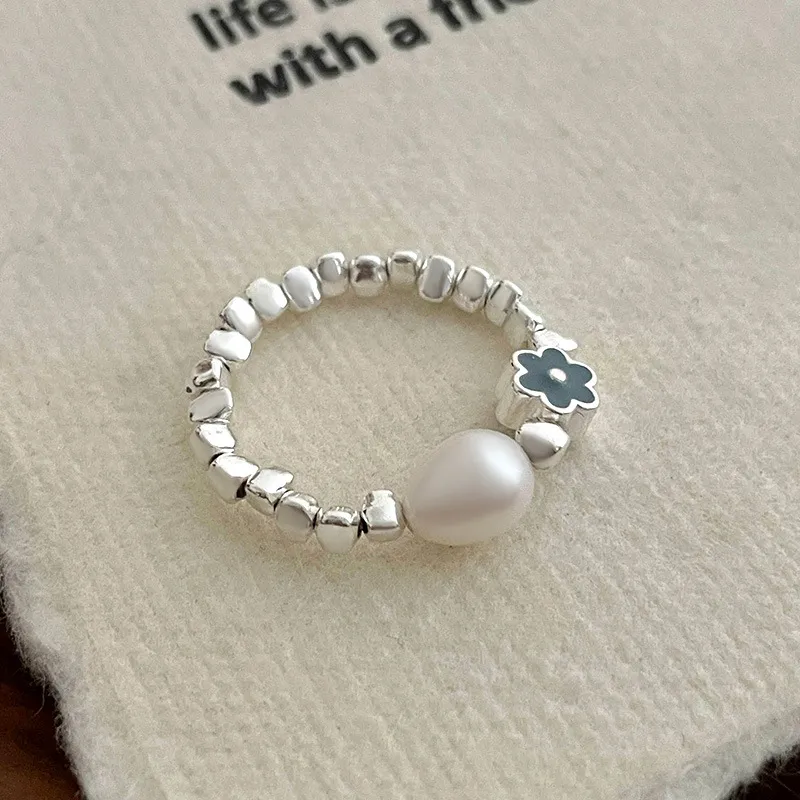 ZHENZHUAOMI Freshwater Pearl Rings Women's-4