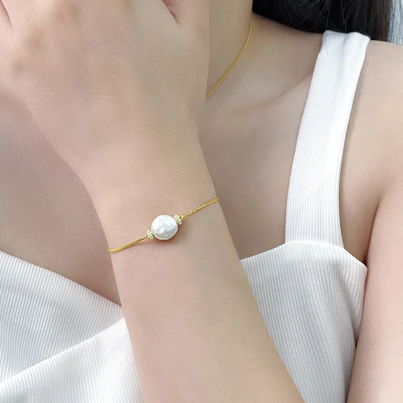 ZHENZHUAOMI Freshwater Pearl Bracelets Women's-2