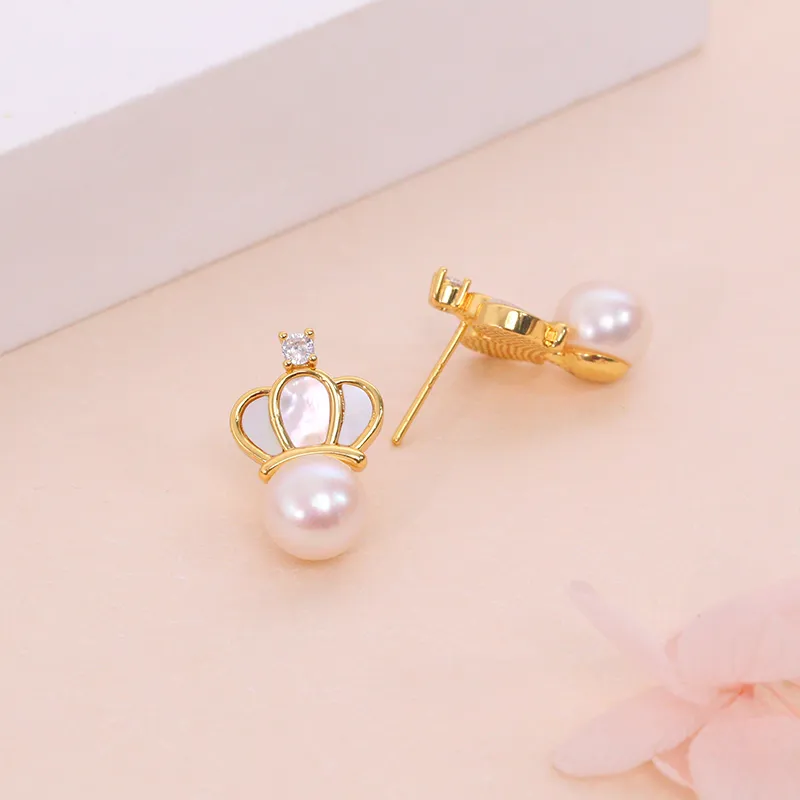 ZHENZHUAOMI Freshwater Pearl Earrings Women's-2