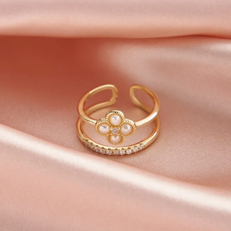 ZHENZHUAOMI Freshwater Pearl Rings Women's-2