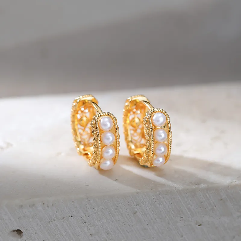 ZHENZHUAOMI Pearl Clip On Earrings Women's-5