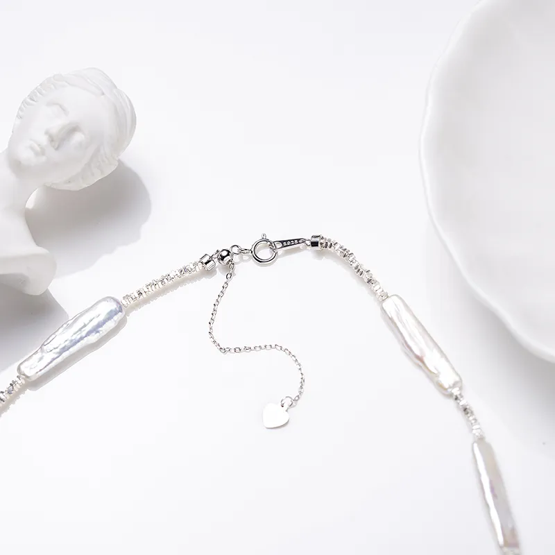 ZHENZHUAOMI Freshwater Pearl Necklaces Women's-4
