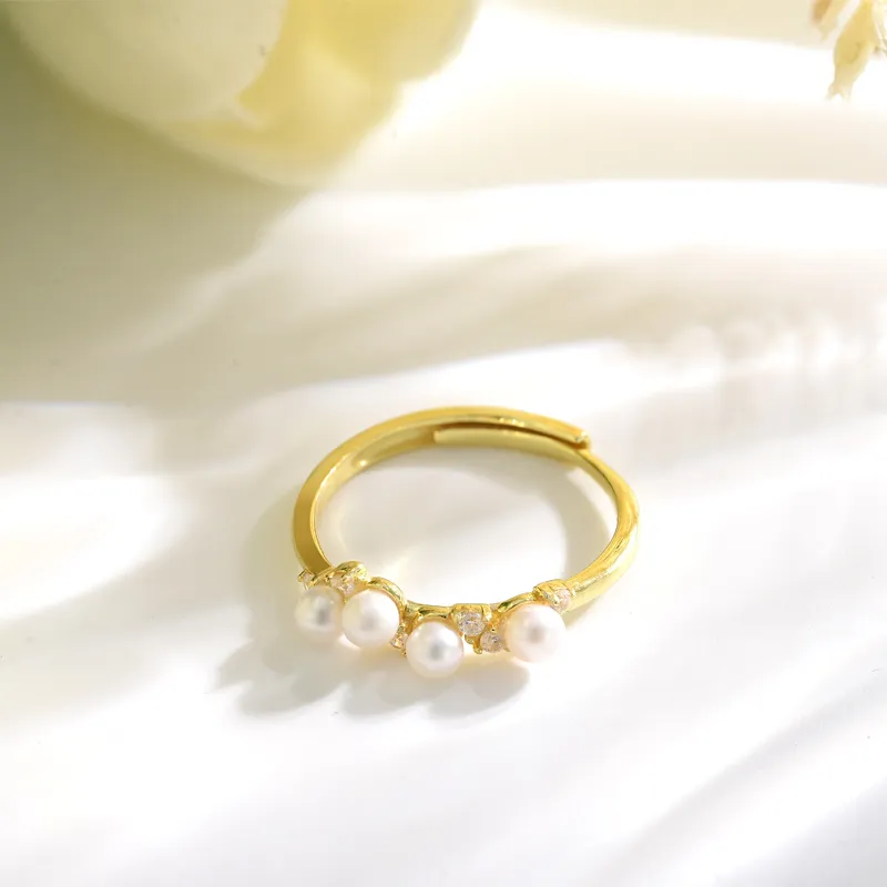 ZHENZHUAOMI Freshwater Pearl Rings Women's-2