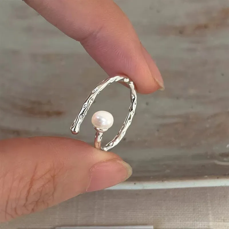 ZHENZHUAOMI Pearl Rings Women's-1