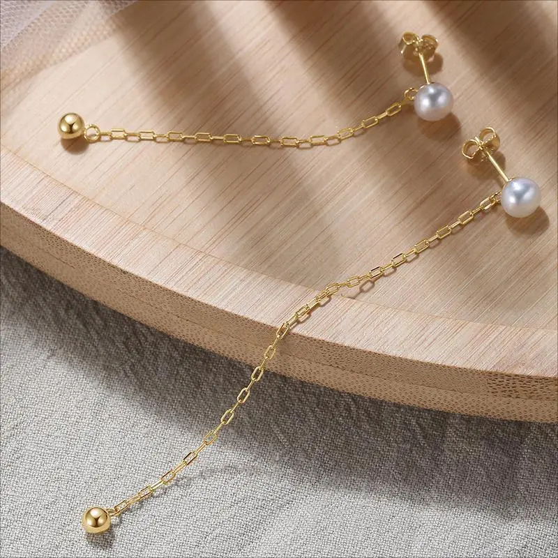 ZHENZHUAOMI Freshwater Pearl Drop Earrings Women's-4