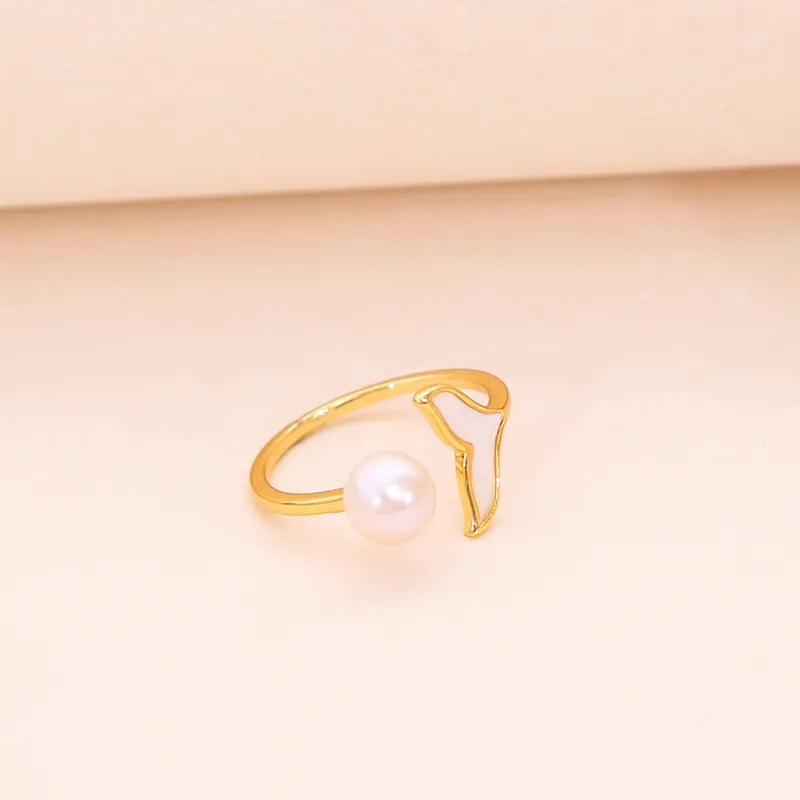 ZHENZHUAOMI Freshwater Pearl Rings Women's-3