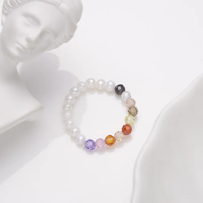 ZHENZHUAOMI Freshwater Pearl Rings Women's-2