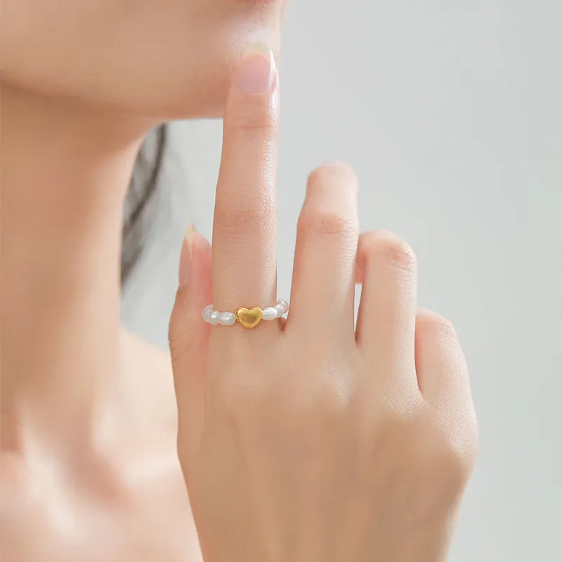 ZHENZHUAOMI Pearl Rings Women's-4