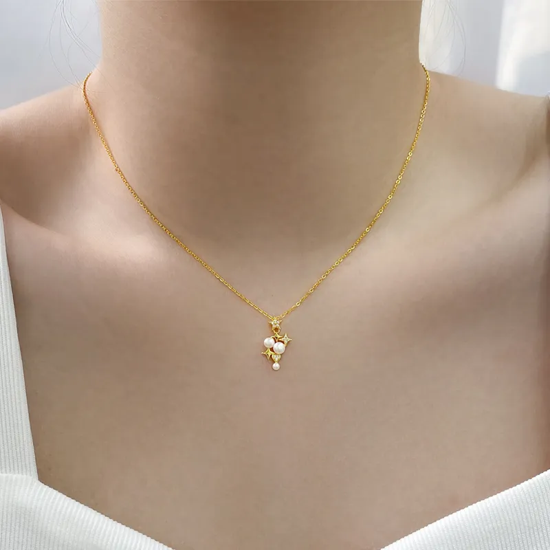 ZHENZHUAOMI Freshwater Pearl Necklaces Women's-1