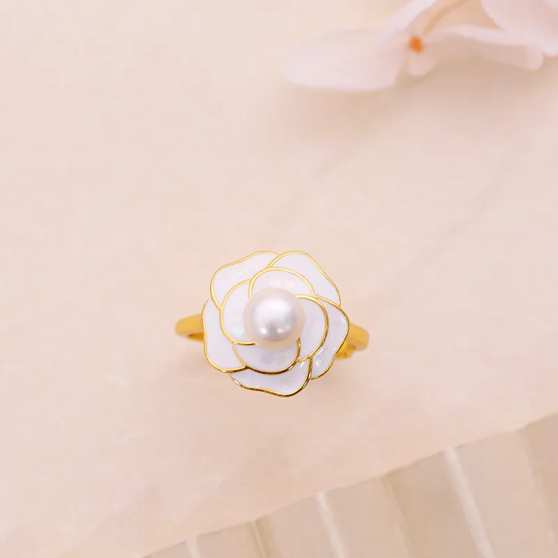 ZHENZHUAOMI Freshwater Pearl Rings Women's-1