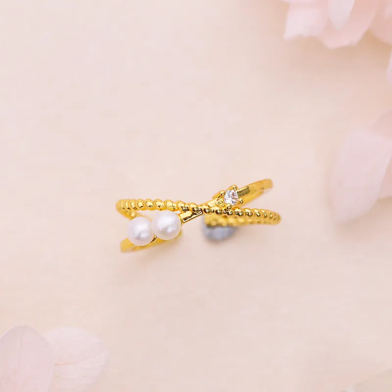 ZHENZHUAOMI Freshwater Pearl Rings Women's-1