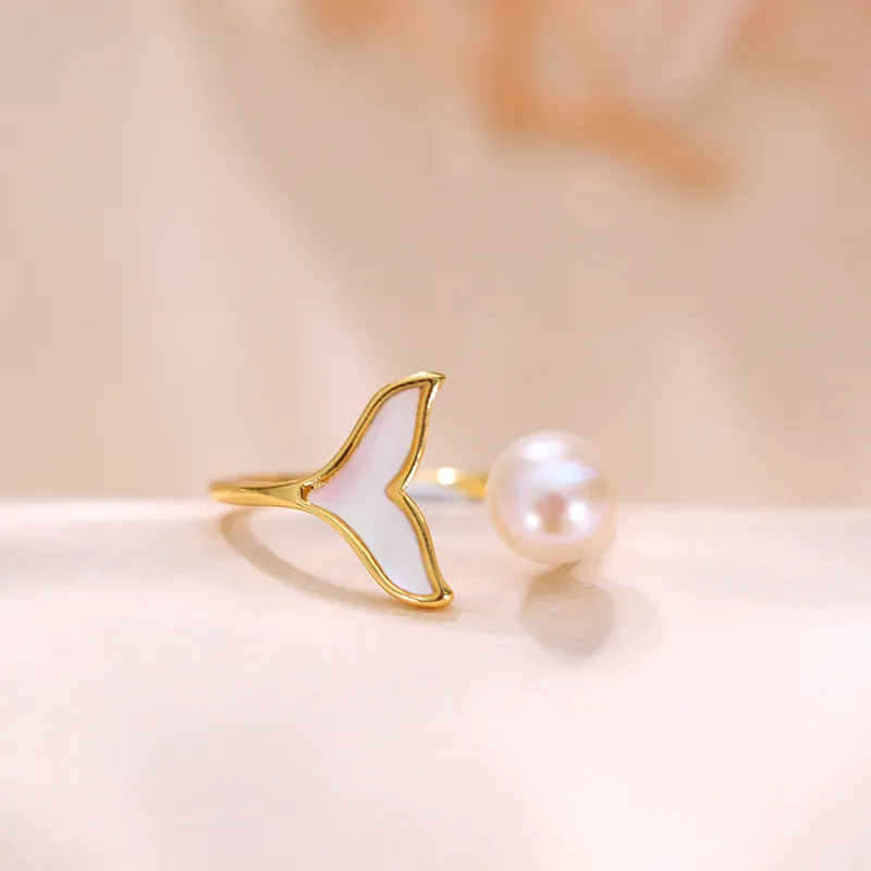 ZHENZHUAOMI Freshwater Pearl Rings Women's-2