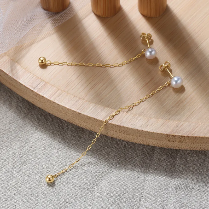 ZHENZHUAOMI Freshwater Pearl Drop Earrings Women's-1