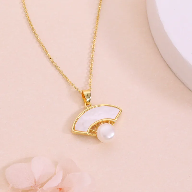 ZHENZHUAOMI Freshwater Pearl Necklaces Women's-4