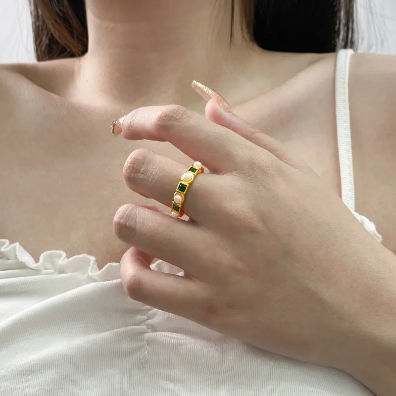 ZHENZHUAOMI Freshwater Pearl Rings Women's-3