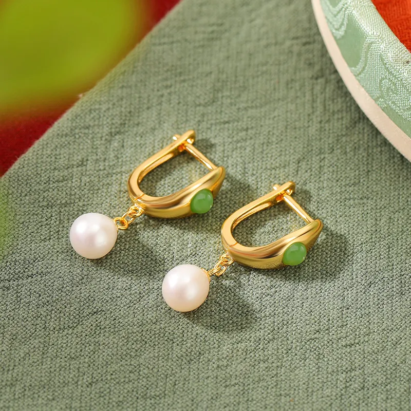 ZHENZHUAOMI Pearl Clip On Earrings Women's-1