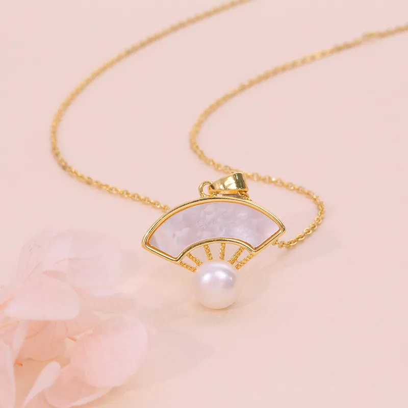 ZHENZHUAOMI Freshwater Pearl Necklaces Women's-1