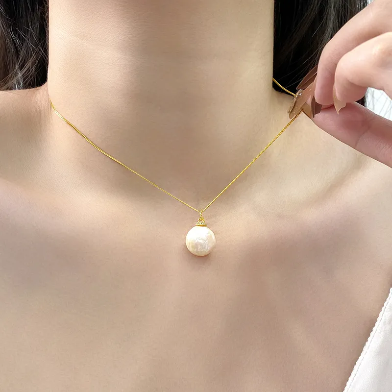 ZHENZHUAOMI Freshwater Pearl Necklaces Women's-1