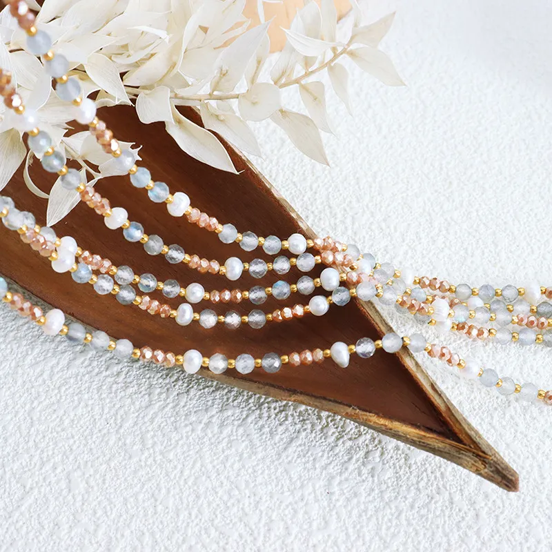 ZHENZHUAOMI Pearl Collarbone Chain Necklace Women's-1