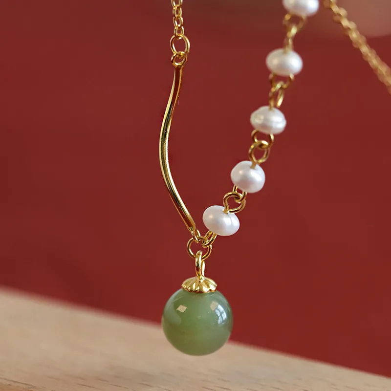 ZHENZHUAOMI Freshwater Pearl Pearl Necklace Collarbone Chain Women's-1
