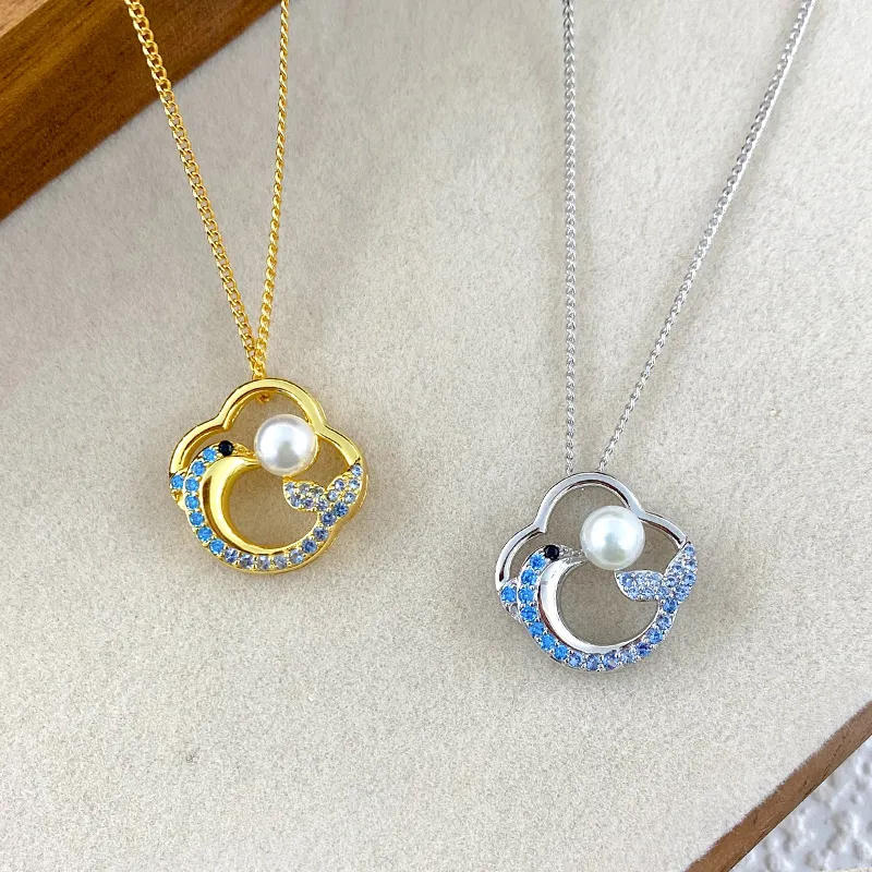 ZHENZHUAOMI Freshwater Pearl Necklaces Women's-2