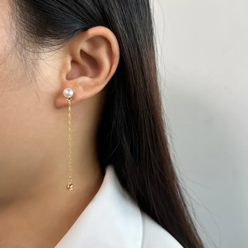 ZHENZHUAOMI Freshwater Pearl Drop Earrings Women's-3