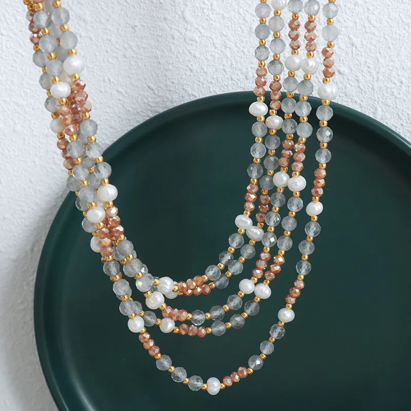 ZHENZHUAOMI Pearl Collarbone Chain Necklace Women's-4