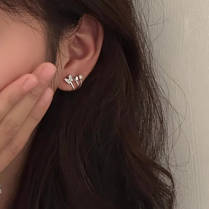 ZHENZHUAOMI Pearl Stud Earrings Women's-3