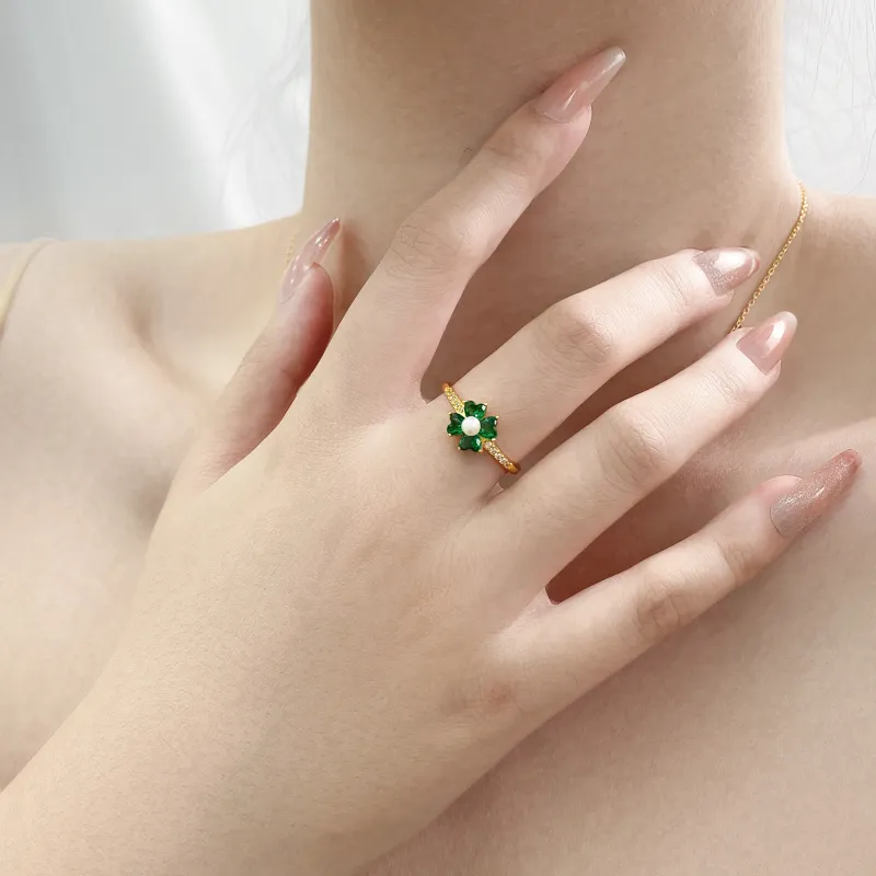 ZHENZHUAOMI Freshwater Pearl Rings Women's-3