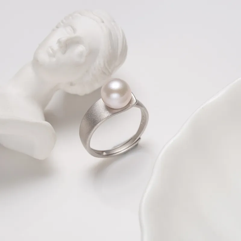 ZHENZHUAOMI Freshwater Pearl Rings Women's Festival Anniversary Birthday Gift-4