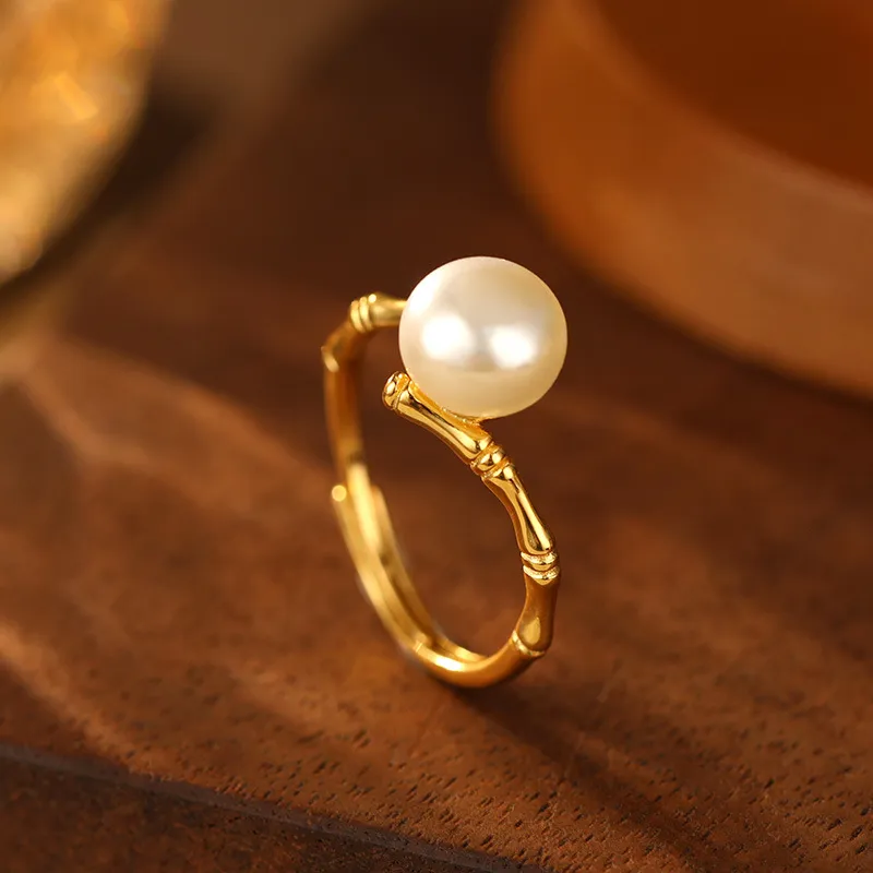 ZHENZHUAOMI Freshwater Pearl Rings Women's-2