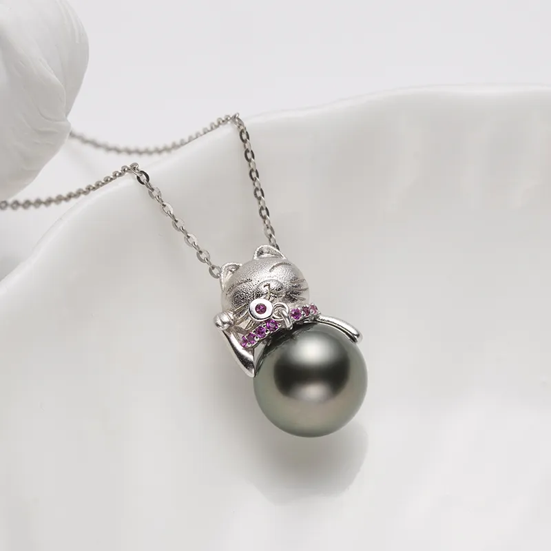 ZHENZHUAOMI Saltwater Pearl Necklaces Women's-4