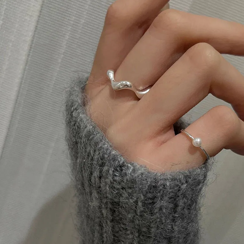 ZHENZHUAOMI Pearl Rings Women's-1