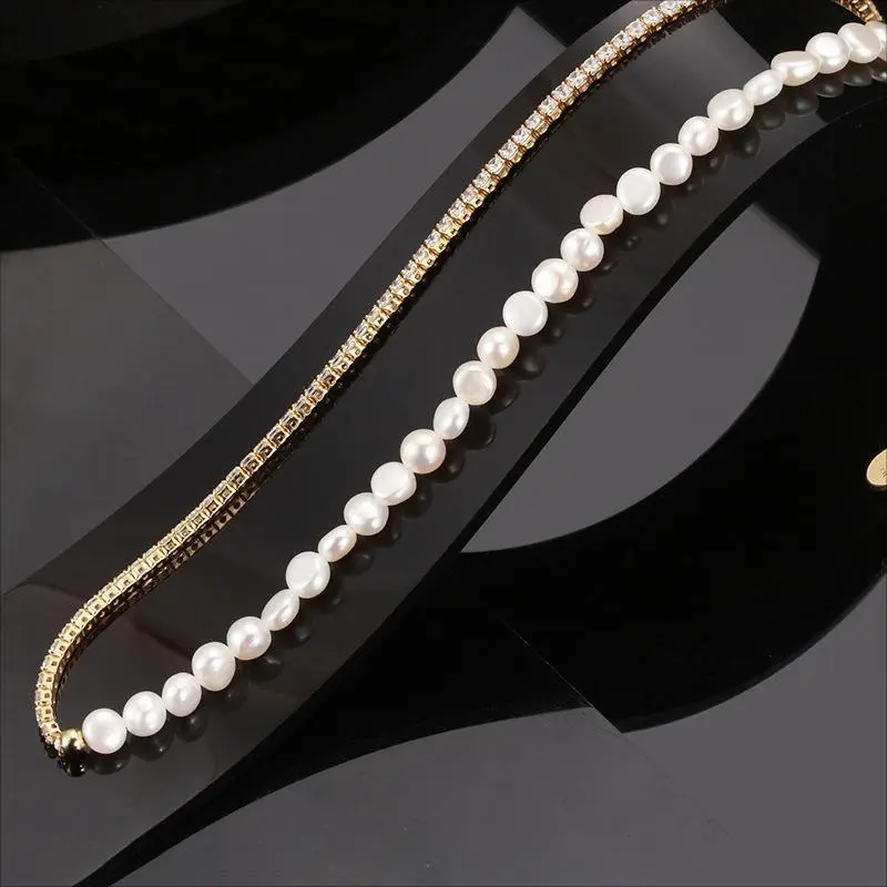 ZHENZHUAOMI Freshwater Pearl Necklaces Women's-1