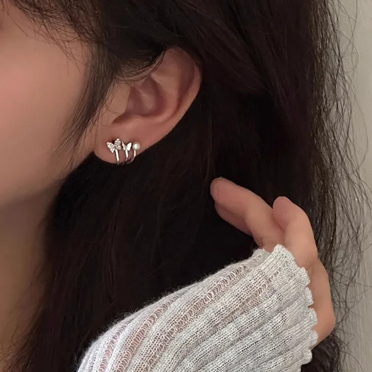 ZHENZHUAOMI Pearl Stud Earrings Women's-1