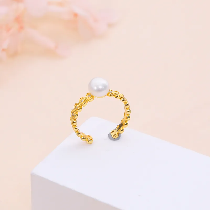 ZHENZHUAOMI Freshwater Pearl Rings Women's-3