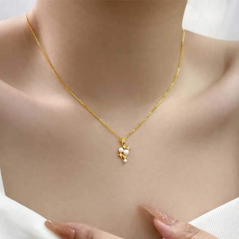 ZHENZHUAOMI Freshwater Pearl Necklaces Women's-2