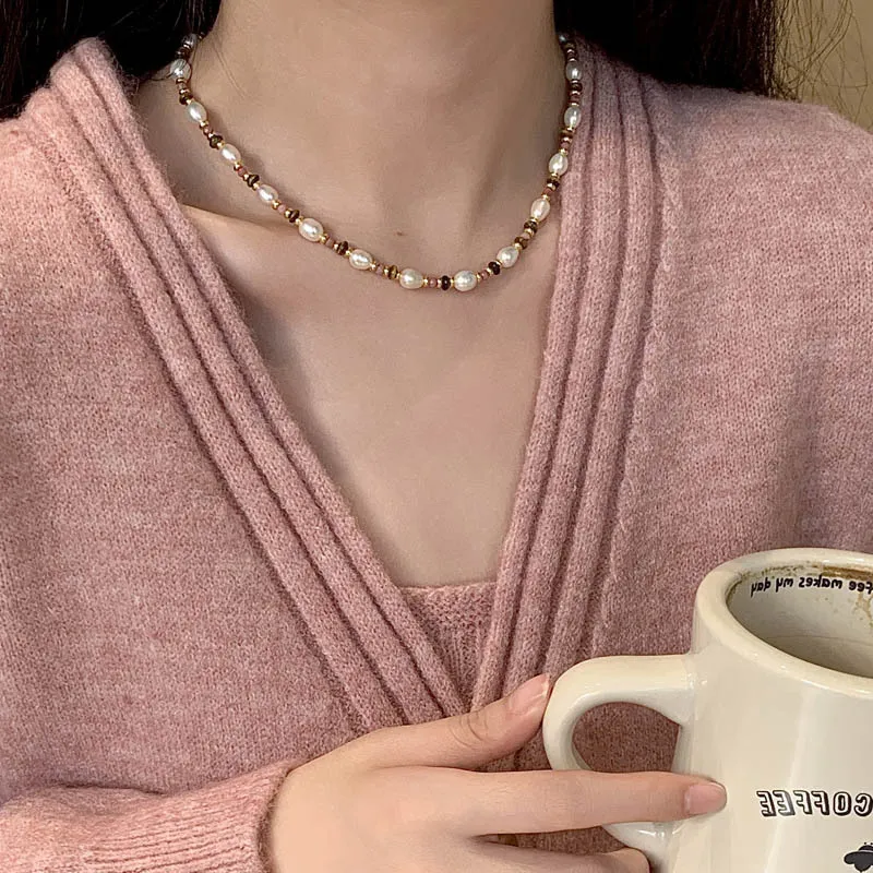 ZHENZHUAOMI Freshwater Pearl Necklaces Women's-1