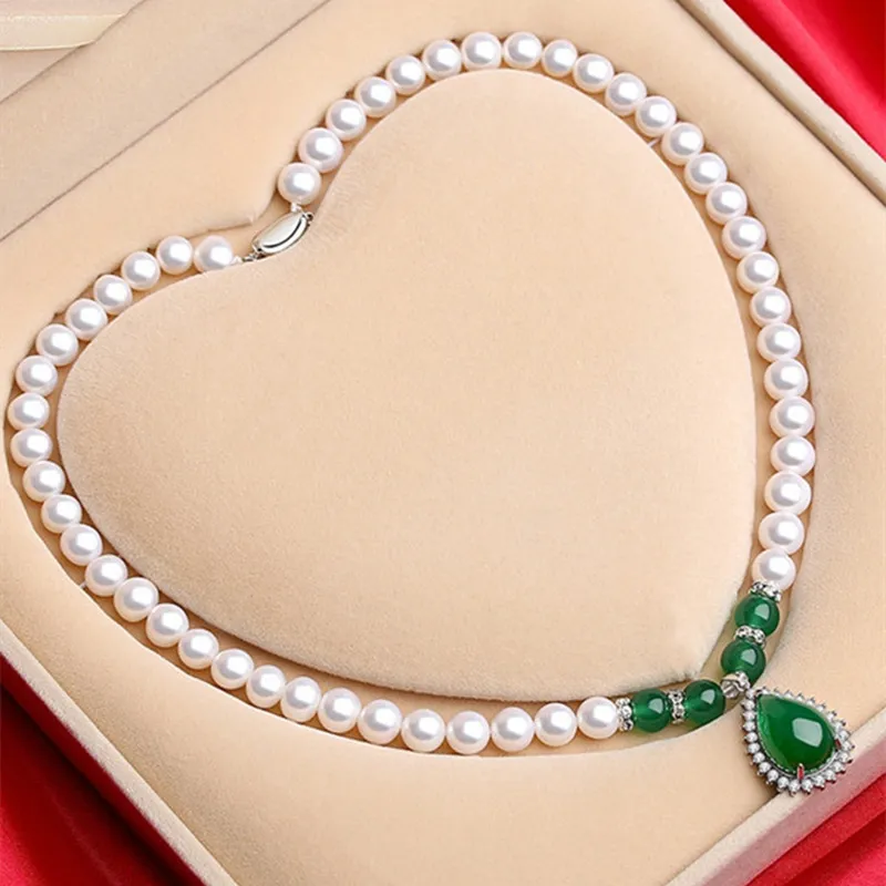 ZHENZHUAOMI Freshwater Pearl Necklaces Women's-3