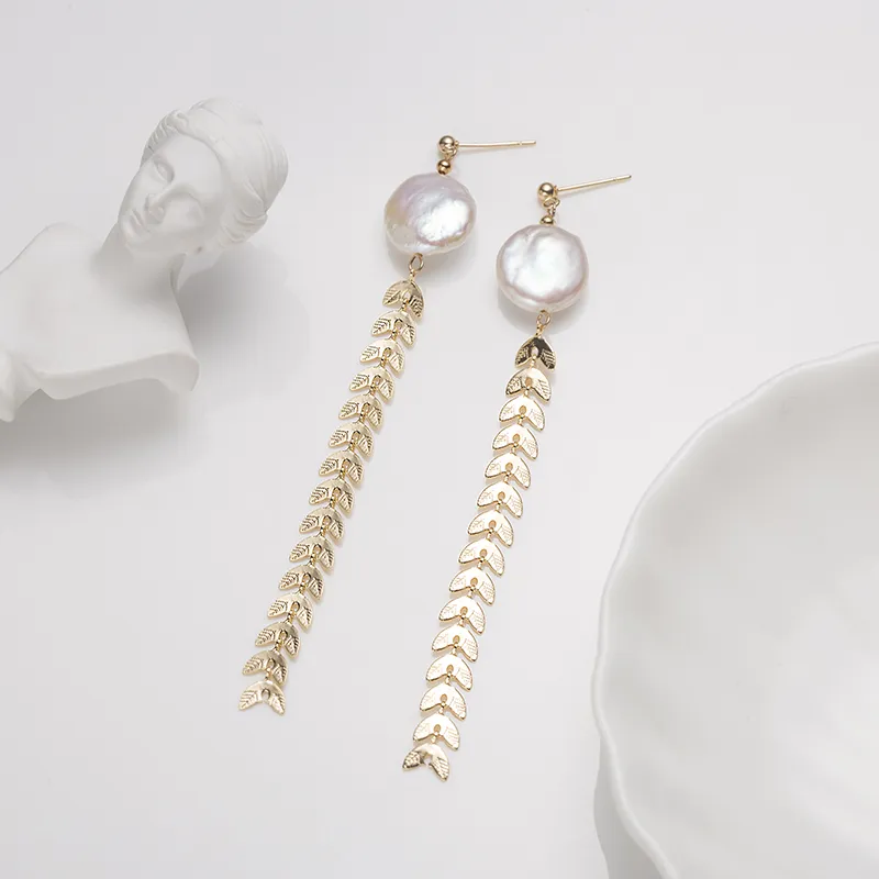 ZHENZHUAOMI Freshwater Pearl Drop Earrings Women's-3
