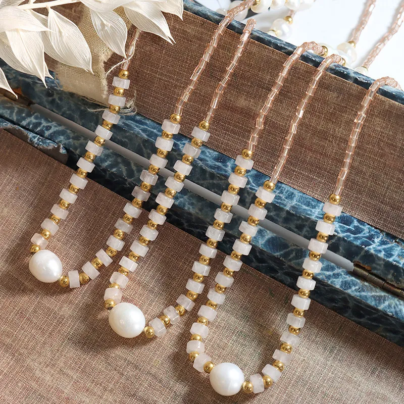 ZHENZHUAOMI Pearl Necklaces Women's-5