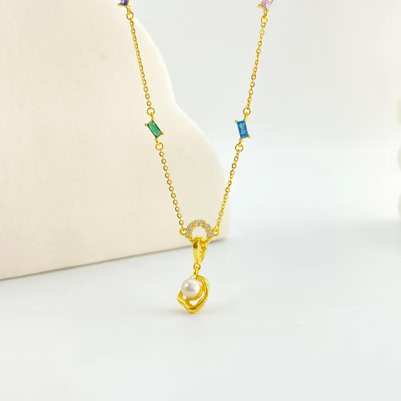 ZHENZHUAOMI Freshwater Pearl Necklaces Women's-1