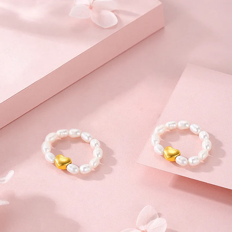 ZHENZHUAOMI Pearl Rings Women's-1