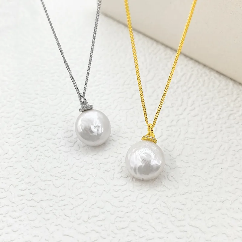 ZHENZHUAOMI Freshwater Pearl Necklaces Women's-5