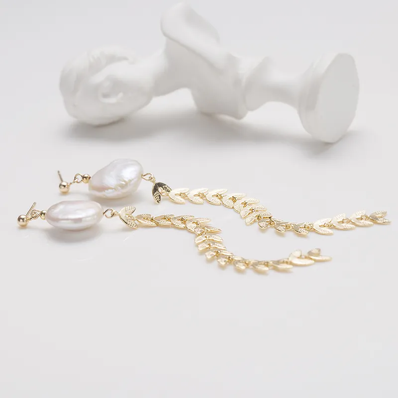 ZHENZHUAOMI Freshwater Pearl Drop Earrings Women's-4