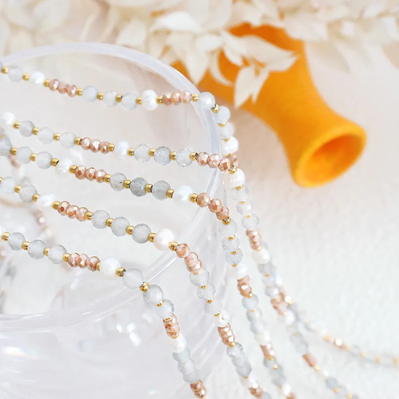 ZHENZHUAOMI Pearl Collarbone Chain Necklace Women's-3