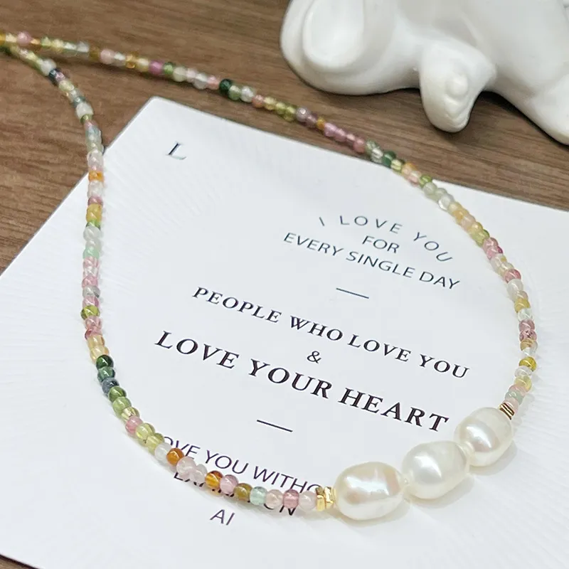 ZHENZHUAOMI Pearl Collarbone Chain Necklace Women's-1