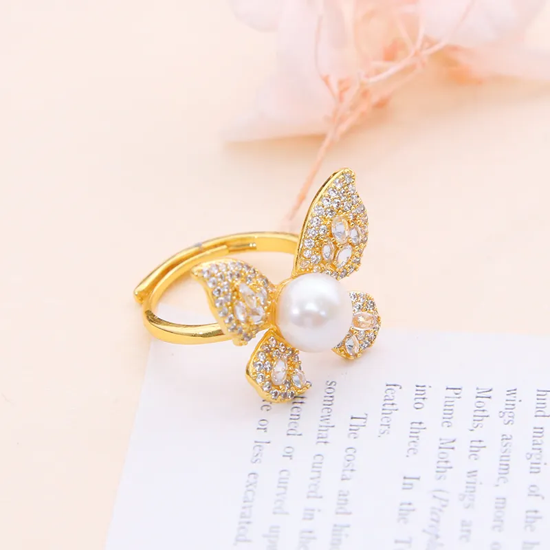 ZHENZHUAOMI Freshwater Pearl Rings Women's-3