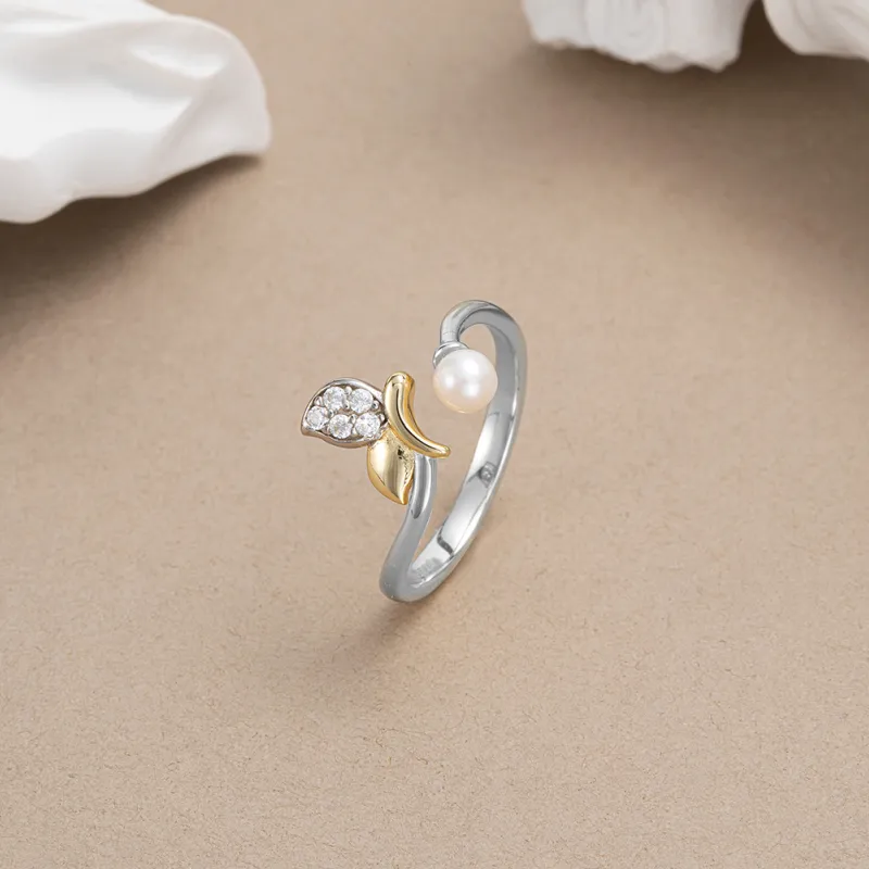ZHENZHUAOMI Freshwater Pearl Rings Women's-3