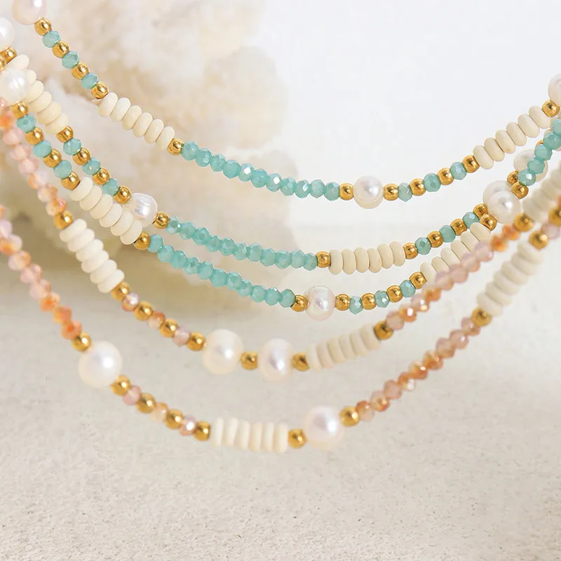 ZHENZHUAOMI Pearl Collarbone Chain Necklace Women's-3